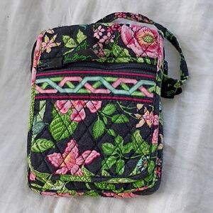 Vera Bradley Lime and Black Quilted Crossbody